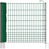 VOSS.farming Malla eléctrica para gallinas “farmNET”- Rollo de 25m de Longitud y 112cm de Altura- 9 Postes con Punta…
